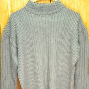 Fila vintage men’s dusty blue wool blend heavyweight t-neck sweater / size L